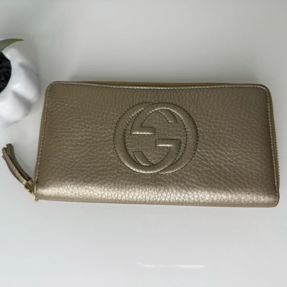 GUCCI Soho Wallet - metallic Champagne - Picture 6 of 9